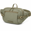 Gürteltasche 32 x 9 x 18 cm Textil Oliv mit Reißverschluss für Alltag und Reisen