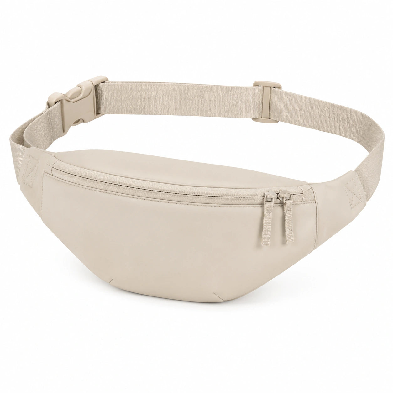Hüfttasche 32 x 6 x 15 cm aus Kunstfaser Beige für Alltag mit verstellbarem Gurt