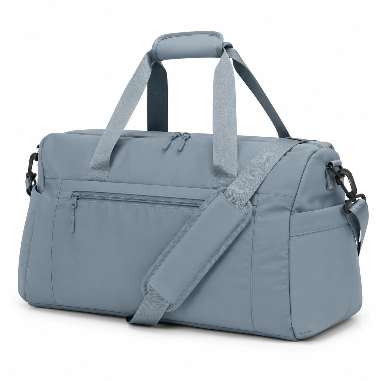 Reisetasche 50 x 25 x 30 cm aus Textil Grau mit Schultergurt