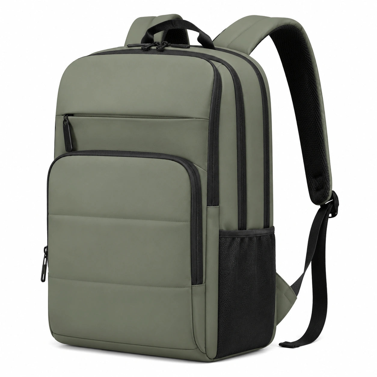 Rucksack 30 x 16 x 45 cm aus Synthetik Olivgrün mit gepolsterten Trägern
