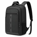 Rucksack 32 × 16 × 46 cm aus Textil Schwarz mit gepolsterten Schultergurten