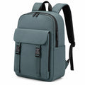 Rucksack 30 x 15 x 45 cm aus Textil Blaugrau für Alltag mit gepolsterten Schultergurten